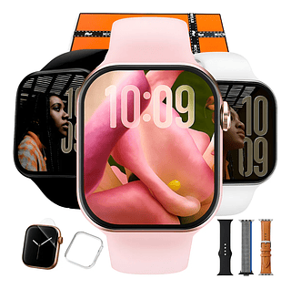 Smartwatch W11 Mini Pro 42mm Amoled Whatsapp Gps 3 Pulseiras