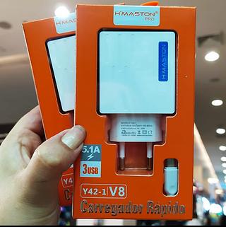 Carregador V8 5.1A 3USB H'MASTON