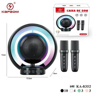 Caixa de Som Karokê Show de Luzes Bluetooth