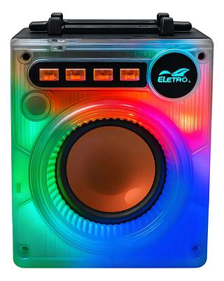 Mini Caixa De Som Com Led E Bluetooth El-1054 8w Eletro Mex