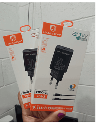 Carregador TYPE-C/TYPE-C 30W H'MASTON