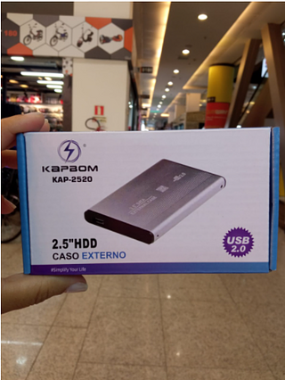 CASE para HDD Externo KAPBOM- 2.5"