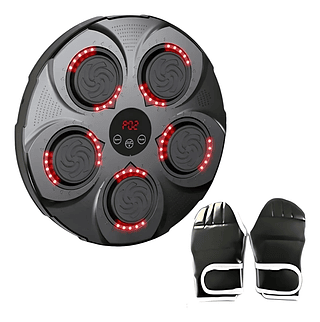 Maquina De Soco Boxe Musical Bluetooth Led