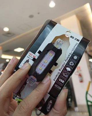 Farol para bicicleta USB BS-216