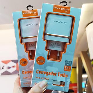 Carregador IOS 3.1A 2USB H'MASTON Y44-2