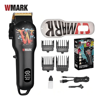 Maquina De Cortar Cabelo Sem Fio Wmark Ng 123 Com Display
