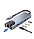 Adaptador Hub Tipo-c 5 In 1 Hdmi, 2x Usb, Lan E Type-c
