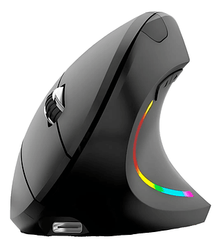 Mouse Vertical Sem Fio Wireless Bluetooth Receptor Única