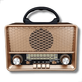 Rádio Retrô Vintage AM/FM/SW Com Bluetooth