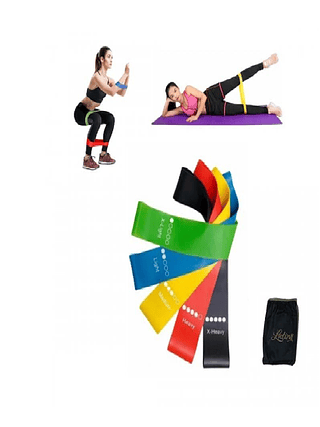 Kit 5 Faixa Elástica Crossfit