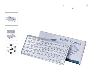 Teclado Keyboard Wireless sem fio Bluetooth padrão Apple