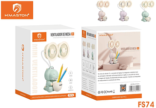 Mini Ventilador Porta Caneta FS74 H'MASTON