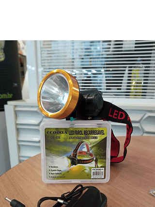 Lanterna de cabeça ECOODA EC-806 Recarregável