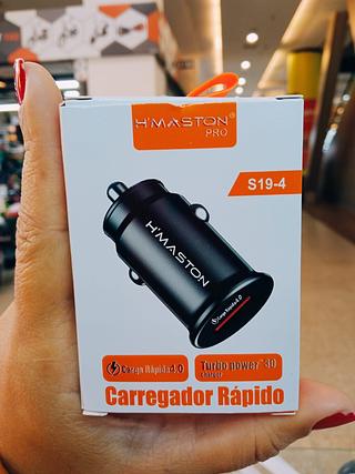Carregador Veicular H'MASTON S19-4 4.0 20w