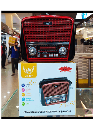 Rádio retrô AM/FM JD-107