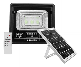 Luminária De Parede Solar Led Ip66 Refletor Inteligente 100w