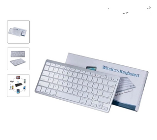 Teclado Keyboard Wireless sem fio Bluetooth padrão/1 primeira linha Apple