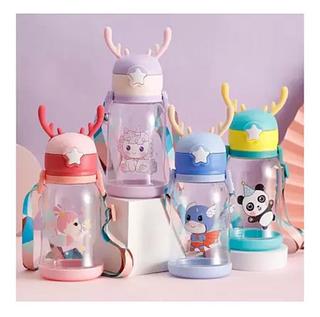 Garrafa Infantil alça 600ML (c/ Adesivo)