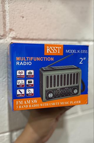 Radio AM/FM Bletooth carregamento solar