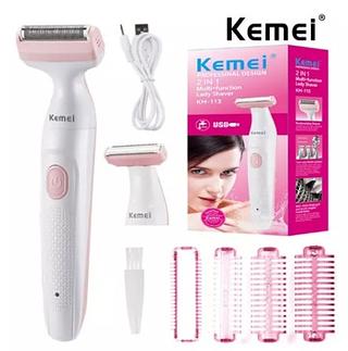 Depilador Aparador Pelos Kemei Km 113 Perna Axilas Virilha