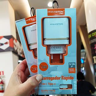 Carregador Type-C 3.1A 2USB H'MASTON