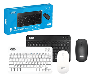 Kit Teclado E Mouse S/ Fio Bluetooth Recarregável