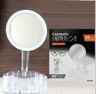 Espelho/Porta maquiagem com LED HH098