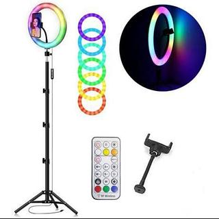 Ring Light 10" RGB c/ controle e tripé 1,60m