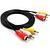 Cabo It Blue 3RCA + 3RCA 1.5 m LE-5502
