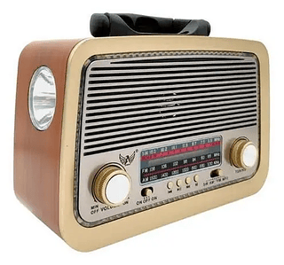 Rádio Retro Vintage Am Fm Sw Usb Bluetooth