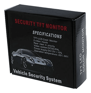 Monitor visão traseira Tft De Segurança