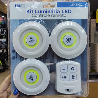 Kit Luminária de LED com controle