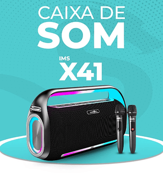 Som imenso X41 Pró com 2 Microfones