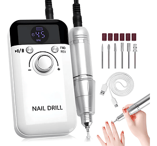 Kit Unha Lixadeira Nail Drill Elétrica Portátil Profissional