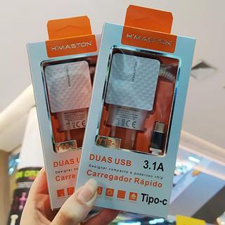 Carregador Type-C 3.1A 2USB H'MASTON Y12-3