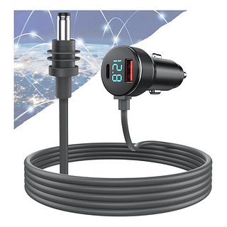 Cabo De Dados 3 Em 1 Cabo De Dados De Carro 2M Tipo DC Com Display De Tensão