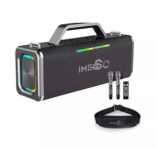 Caixa De Som Bluetooth Imenso X57 160w C/ 2 Mic C/ Controle