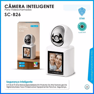 Câmera De Segurança Wifi Com Video Monitor
