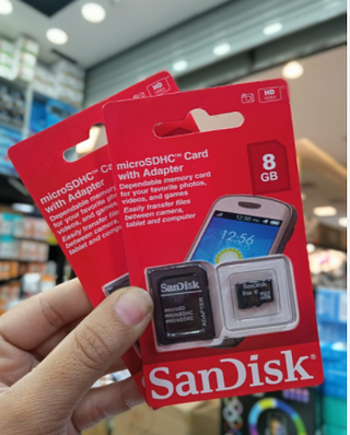 Cartão de Memória 8GB SanDisk
