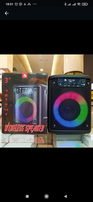 Som 3" KTS-1350 com LED RGB