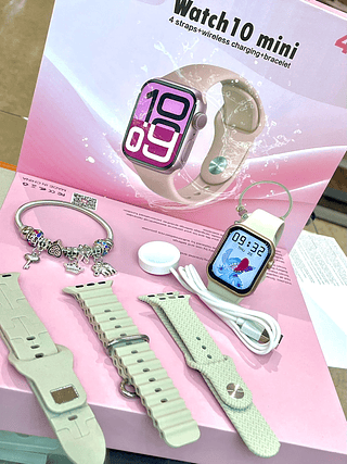 Smartwatch 10 MINI com 3 pulseiras