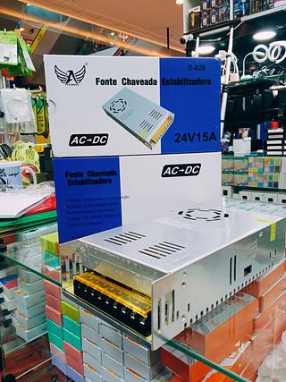 Fonte Chaveada Estabilizadora 24V 15A ALTOMEX